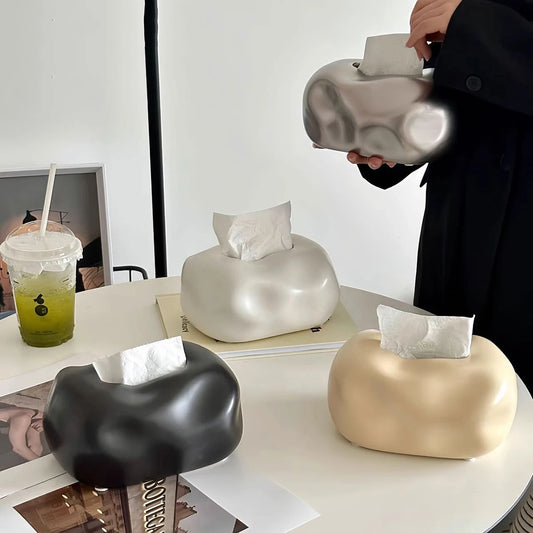 Ceramic Tissue Box Holder – Modern Aesthetic Decor