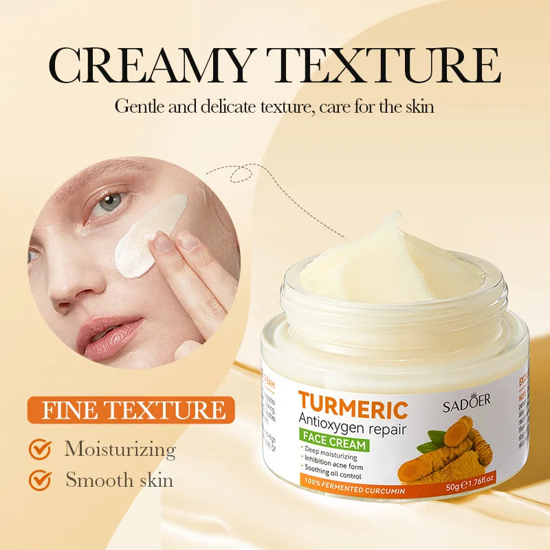 Turmeric Skincare Set – Natural Face Soap, Cream & Serum