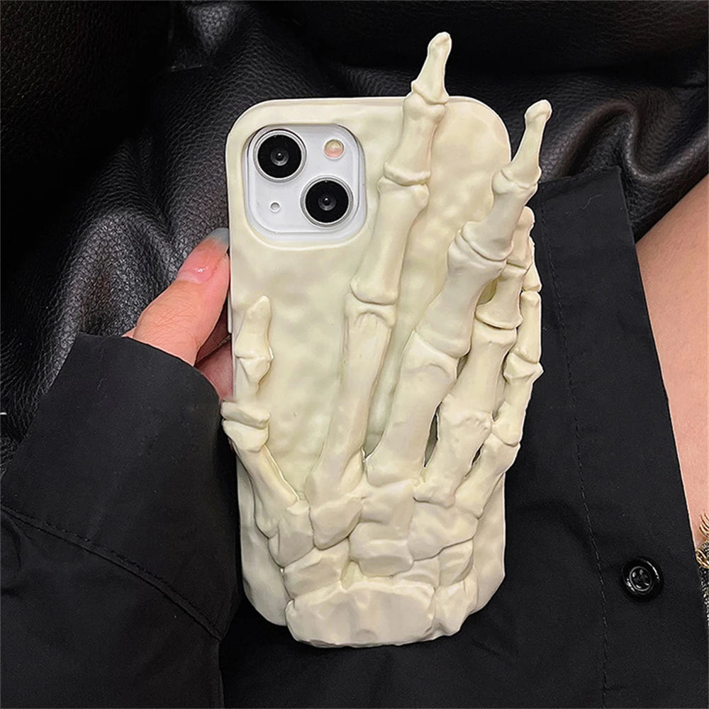 3D Skeleton Hand iPhone Case