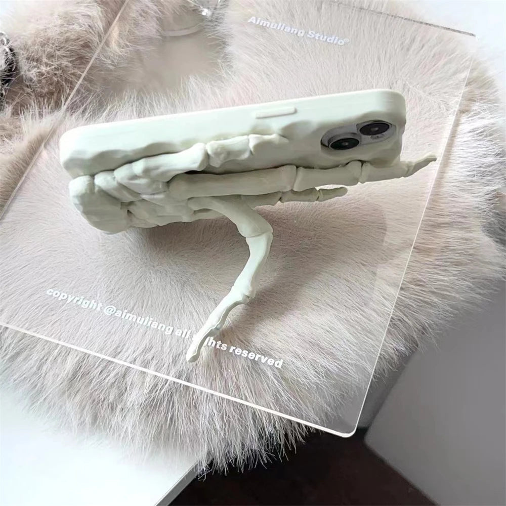3D Skeleton Hand iPhone Case