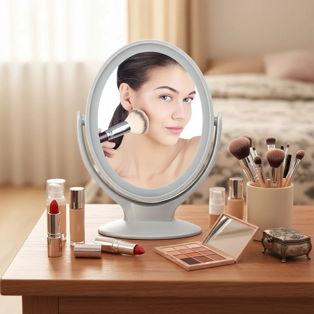 LED Double-Sided Makeup Mirror