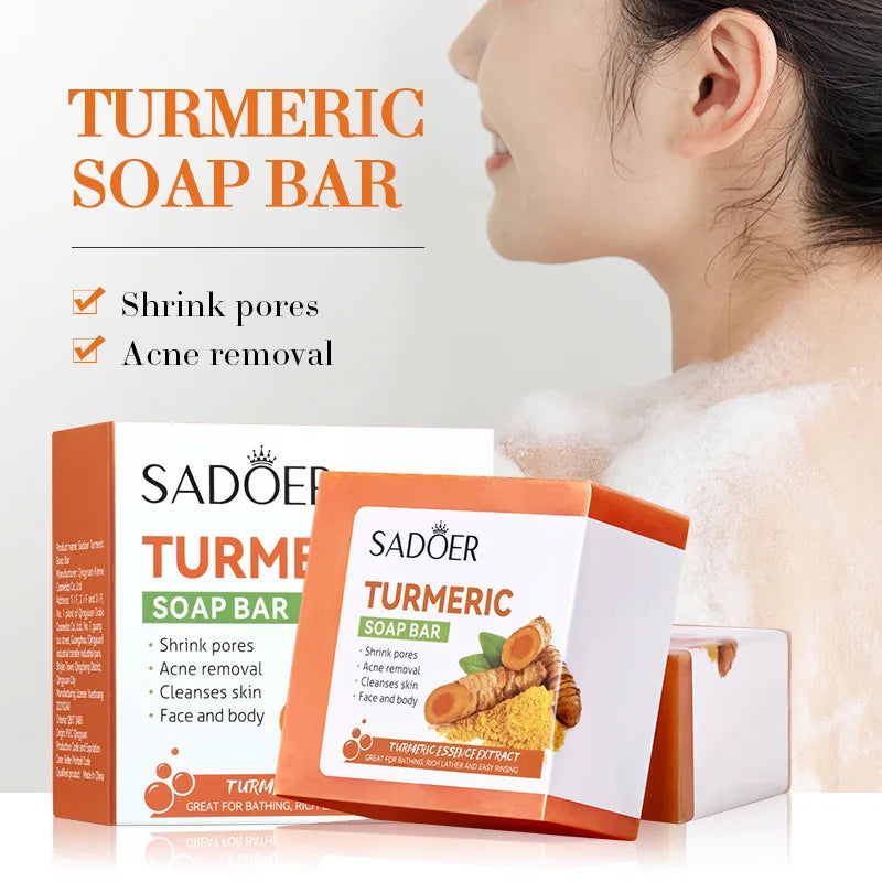 Turmeric Skincare Set – Natural Face Soap, Cream & Serum