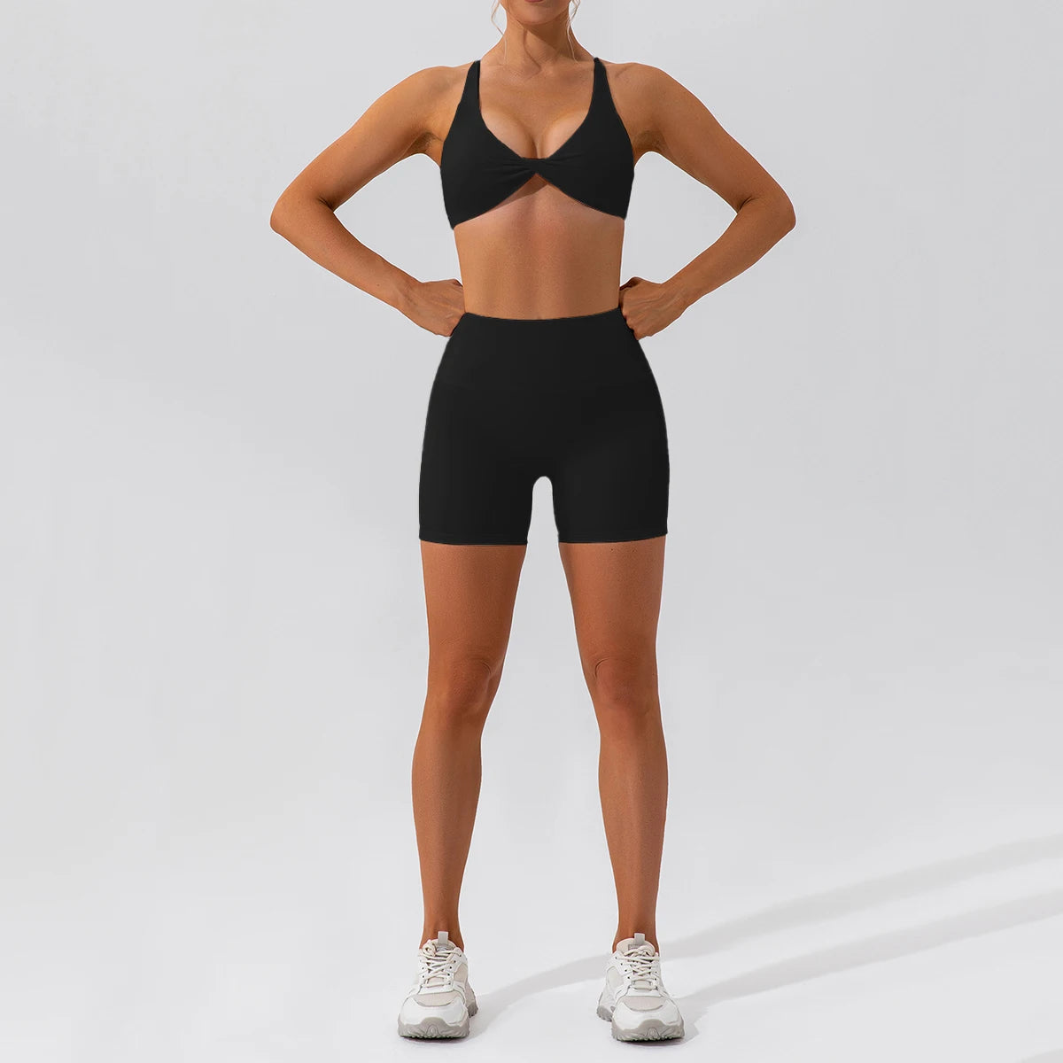 2PCS Women’s Yoga Set – Quick-Dry Long Sleeve Sportswear