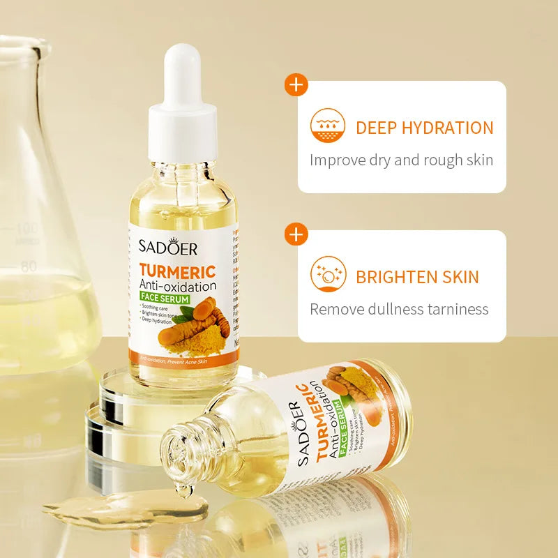 Turmeric Skincare Set – Natural Face Soap, Cream & Serum