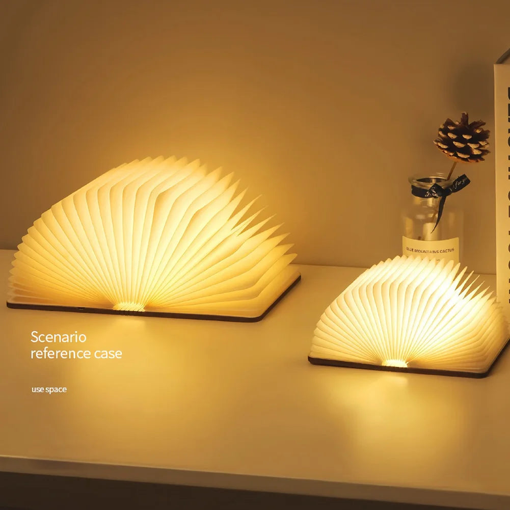 LED Wooden Book Lamp