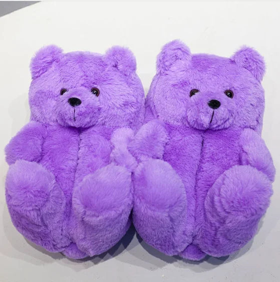 Highland Cow Plush Slippers
