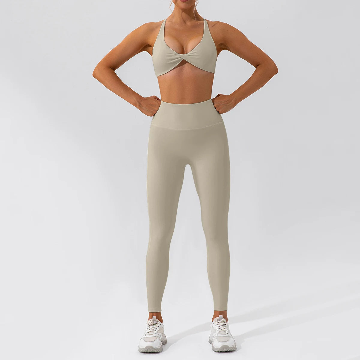 2PCS Women’s Yoga Set – Quick-Dry Long Sleeve Sportswear