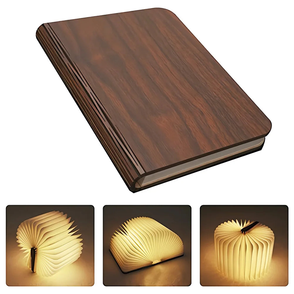 LED Wooden Book Lamp