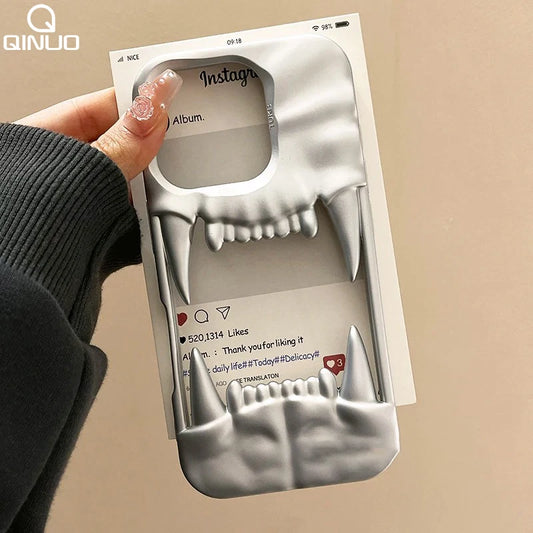 3D Pleated Tiger Tooth iPhone Case