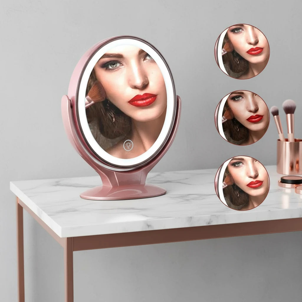 LED Double-Sided Makeup Mirror