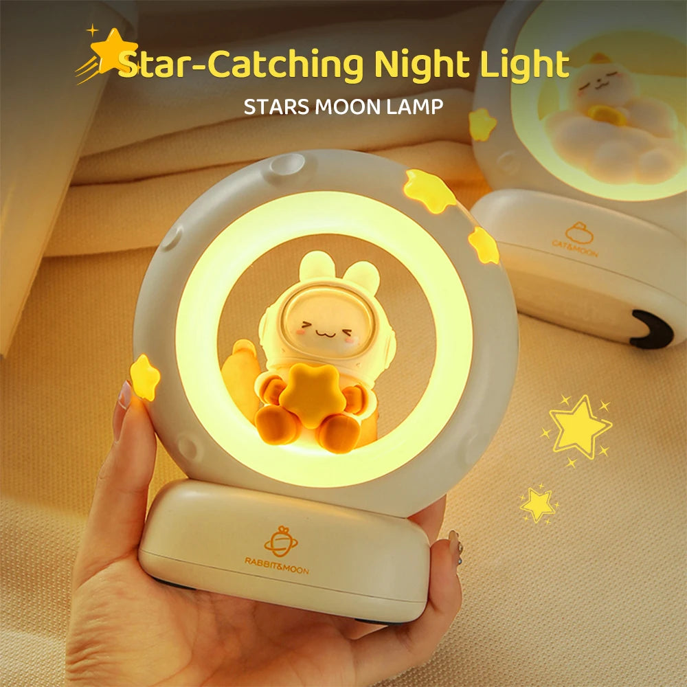 LED Moon Rabbit Night Light
