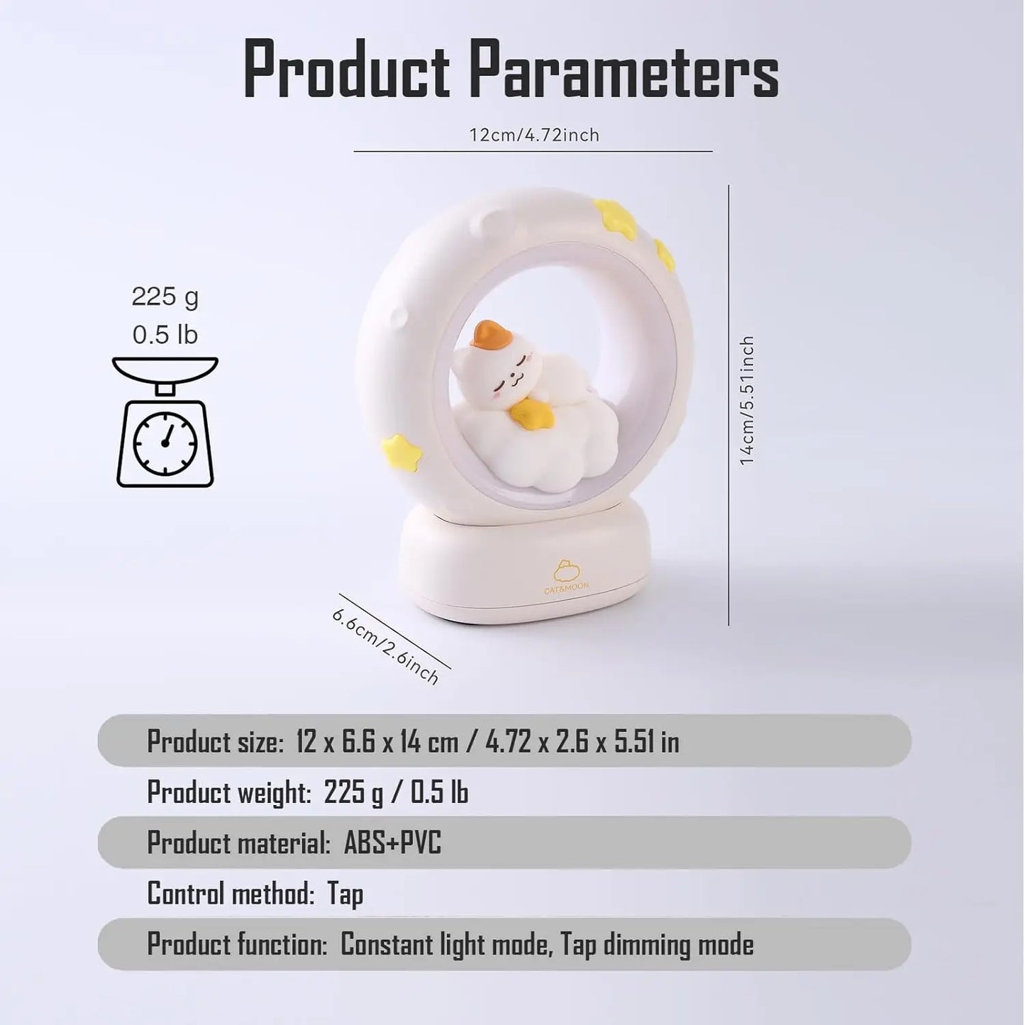 LED Moon Rabbit Night Light