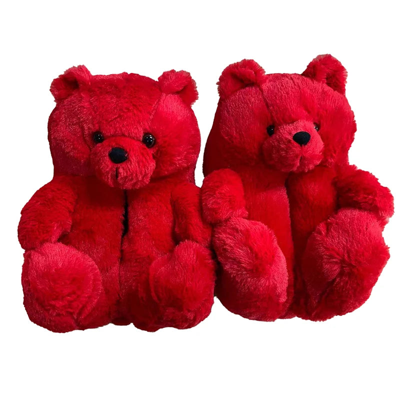 Highland Cow Plush Slippers