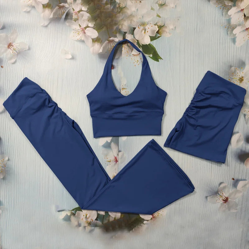 Scrunch Yoga Set – Sports Bra & Flared Leggings