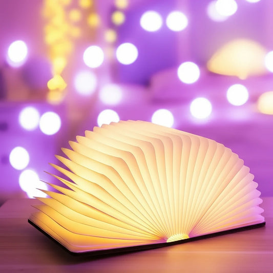 LED Wooden Book Lamp
