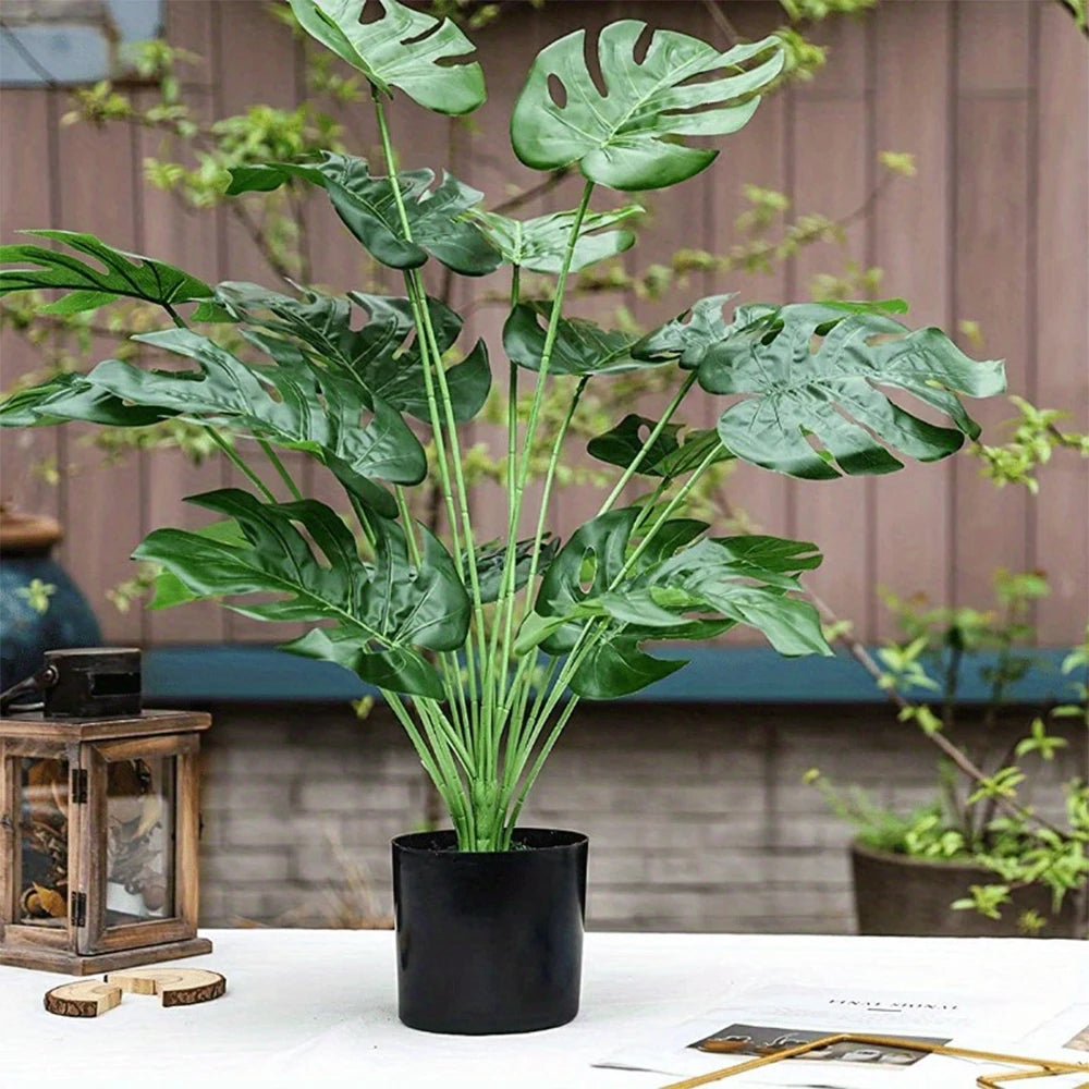 Artificial Monstera Plant – Realistic Green Home Décor
