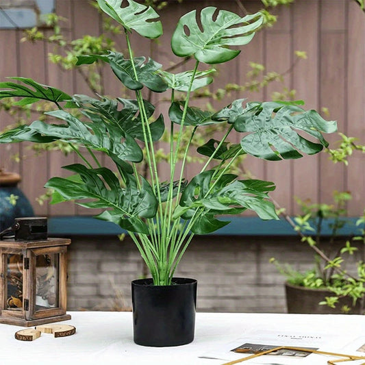 Artificial Monstera Plant – Realistic Green Home Décor