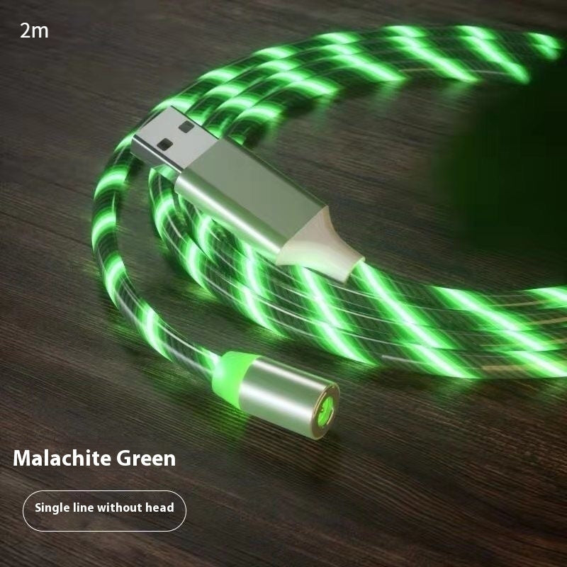 Magnetic LED Fast Charging Cable – Type-C, Lightning & Micro USB