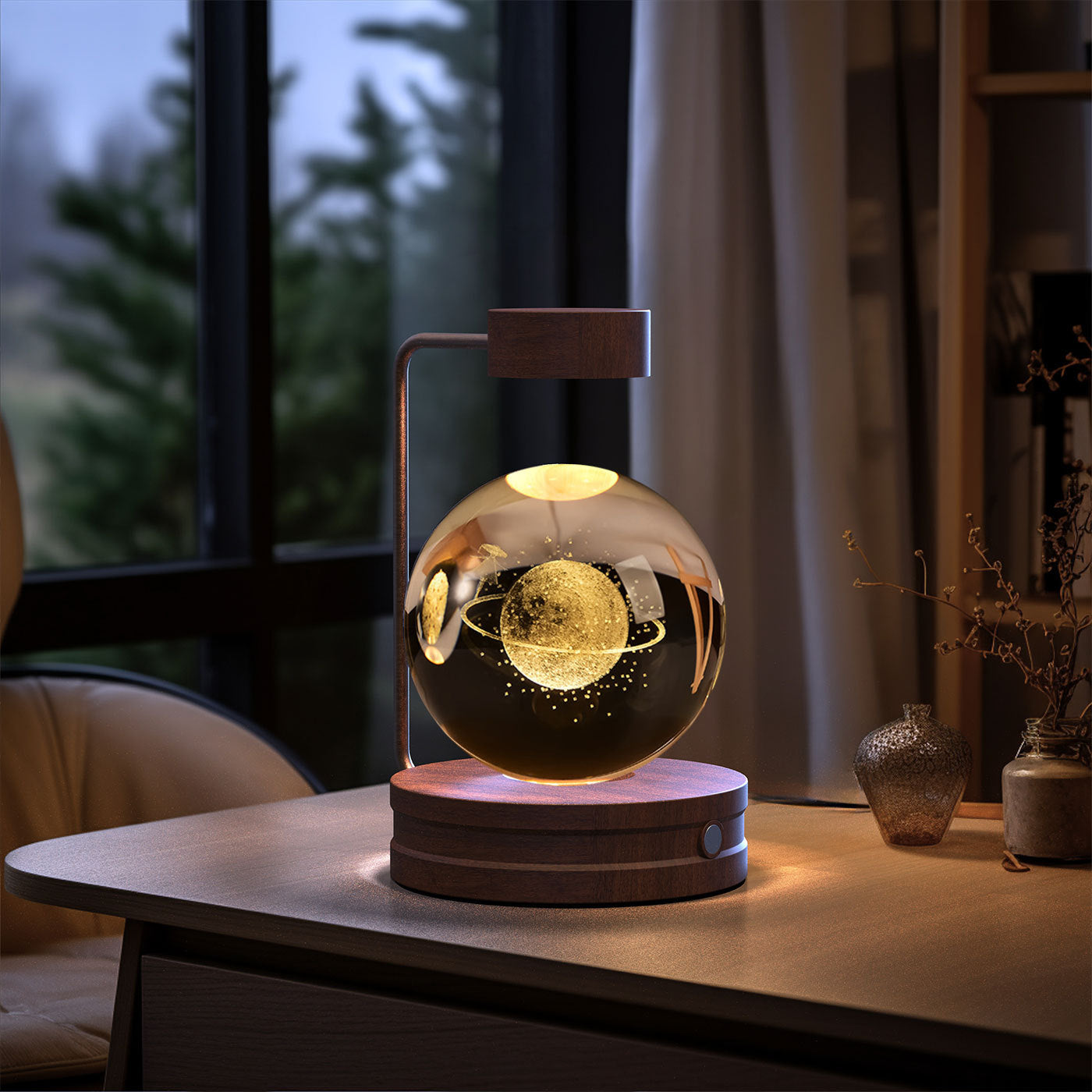 Crystal Ball Dinosaur Night Light – USB Powered
