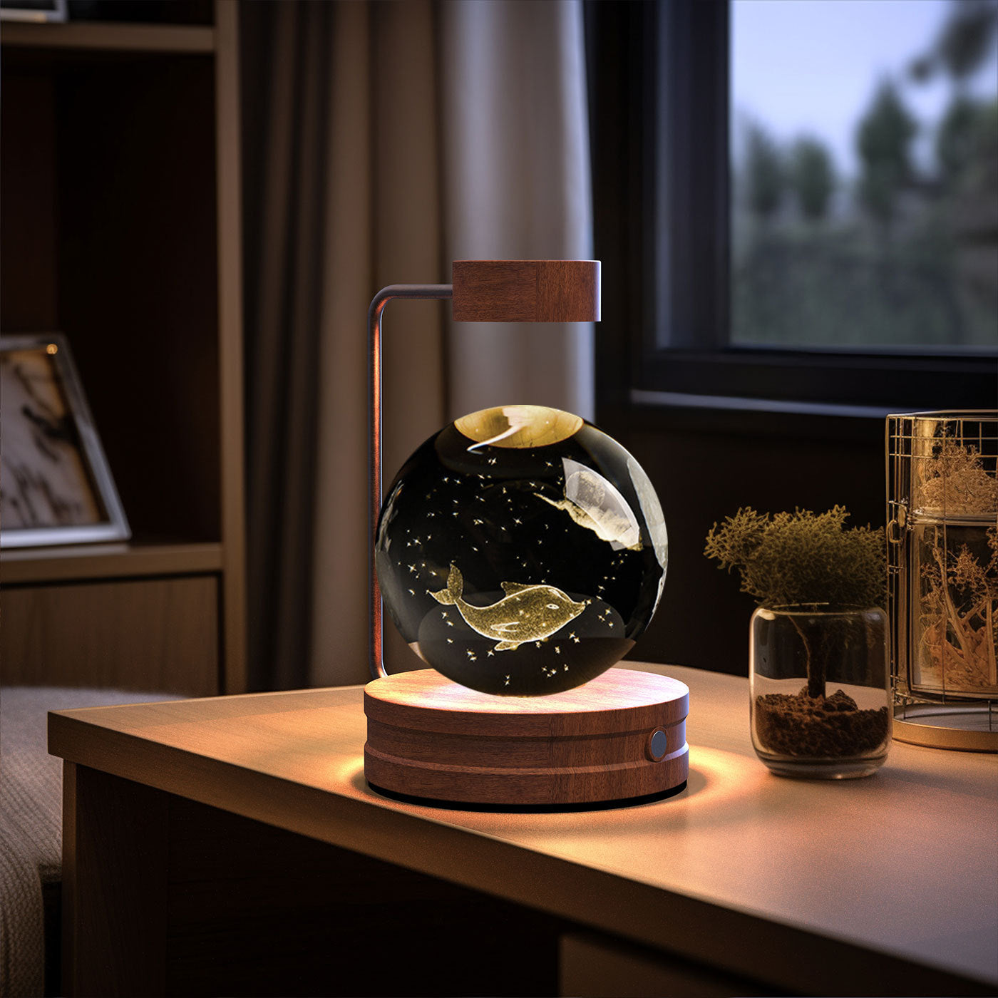 Crystal Ball Dinosaur Night Light – USB Powered