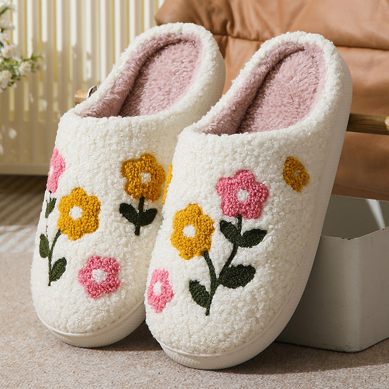 Floral Cotton Slippers