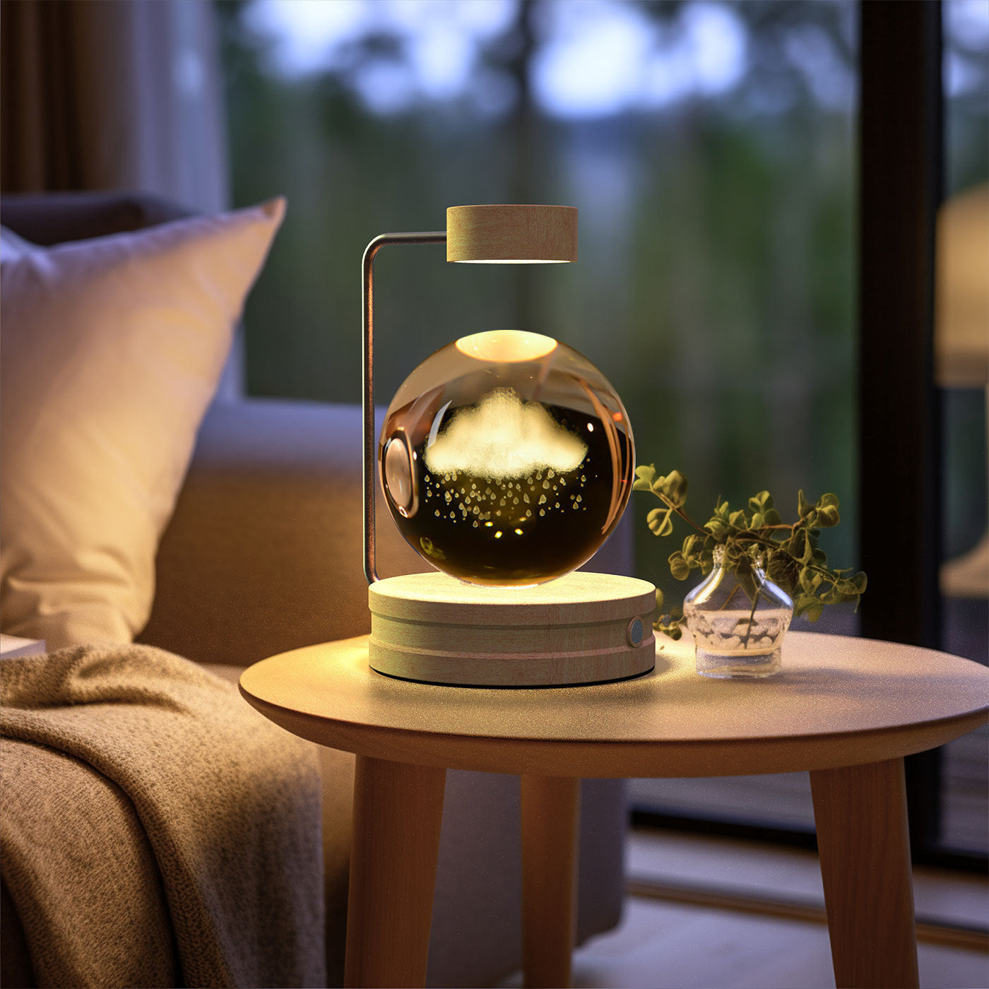 Crystal Ball Dinosaur Night Light – USB Powered