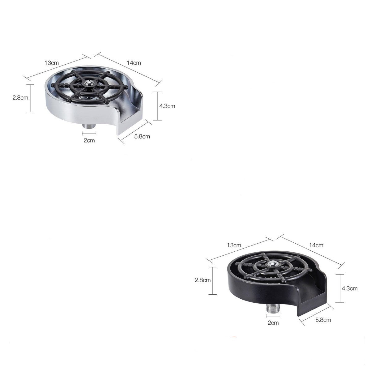 Bar Counter Cup Washer – High-Pressure Automatic Faucet Tool