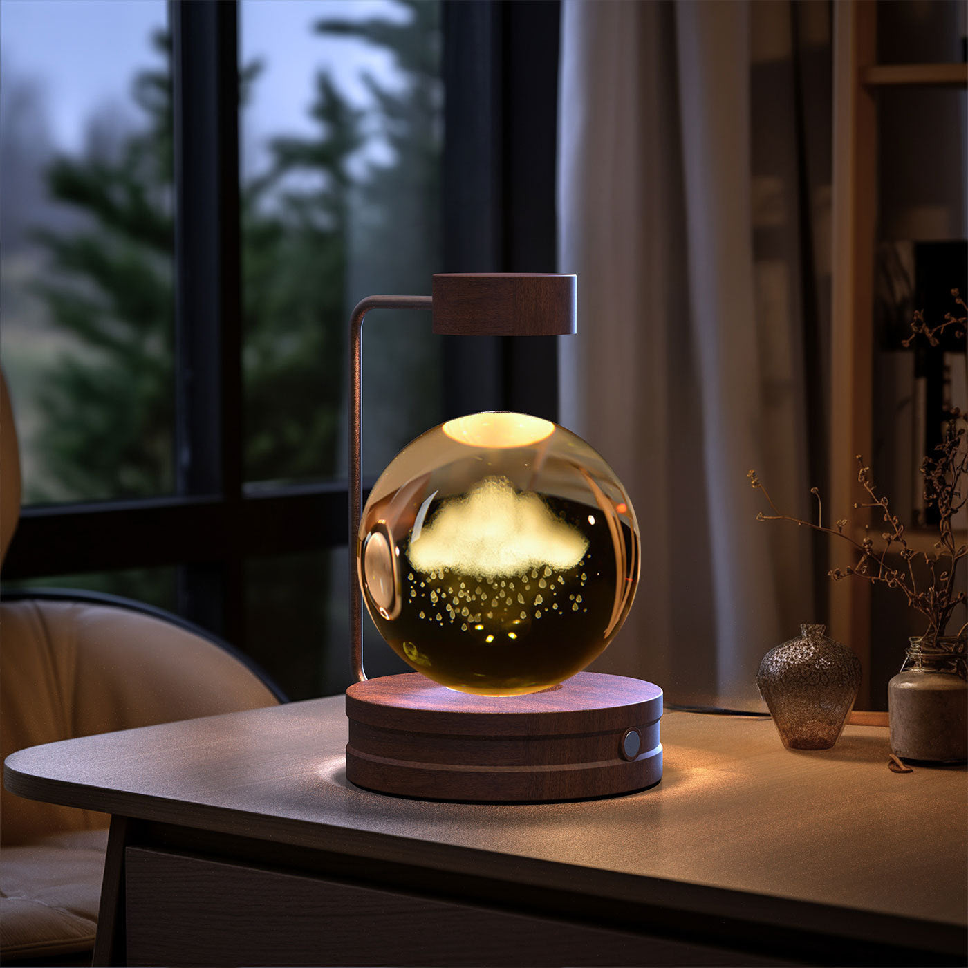 Crystal Ball Dinosaur Night Light – USB Powered