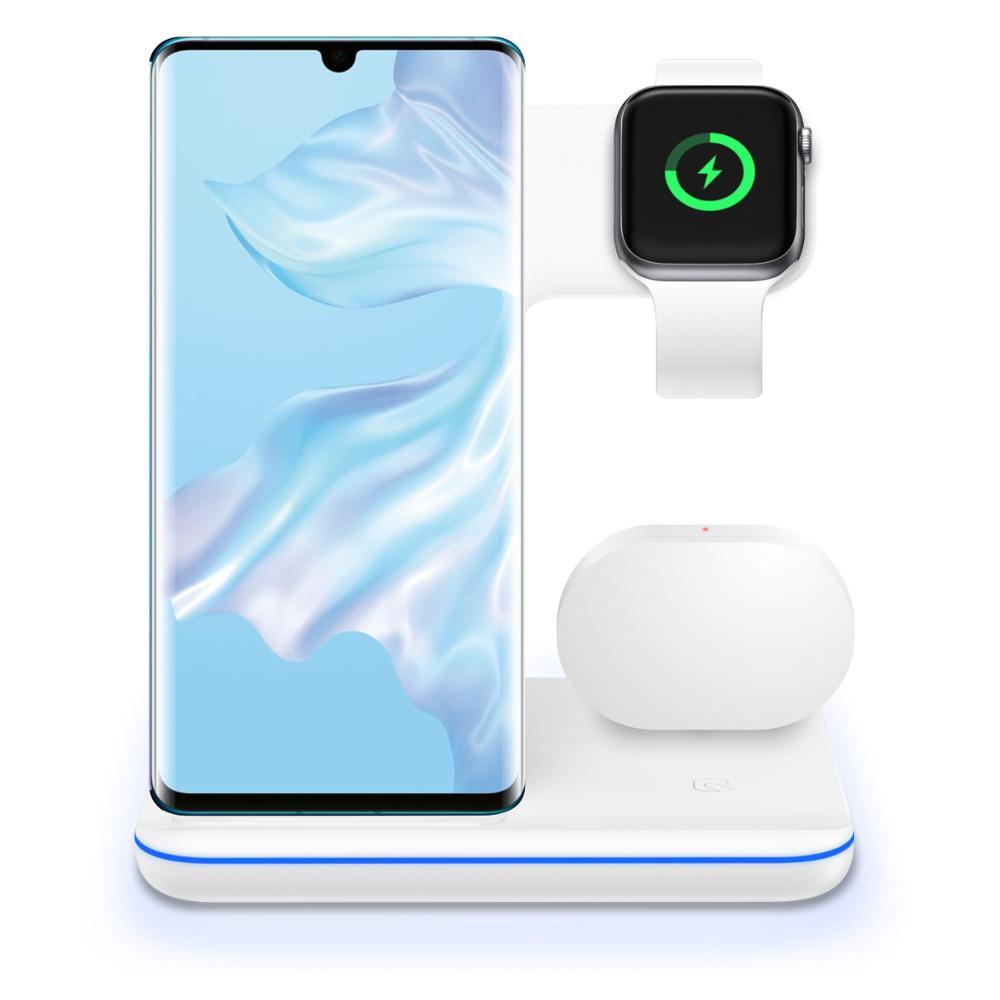 3-in-1 Wireless Charging Stand – Phone, Watch & Earbuds