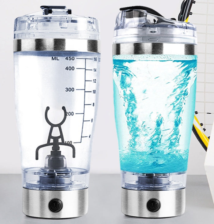 USB Rechargeable Electric Shaker Bottle – Protein & Coffee Mixer