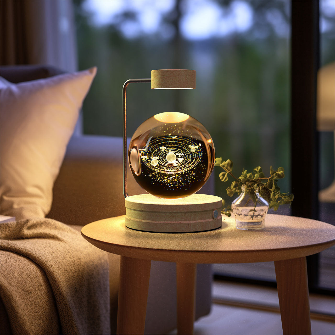 Crystal Ball Dinosaur Night Light – USB Powered