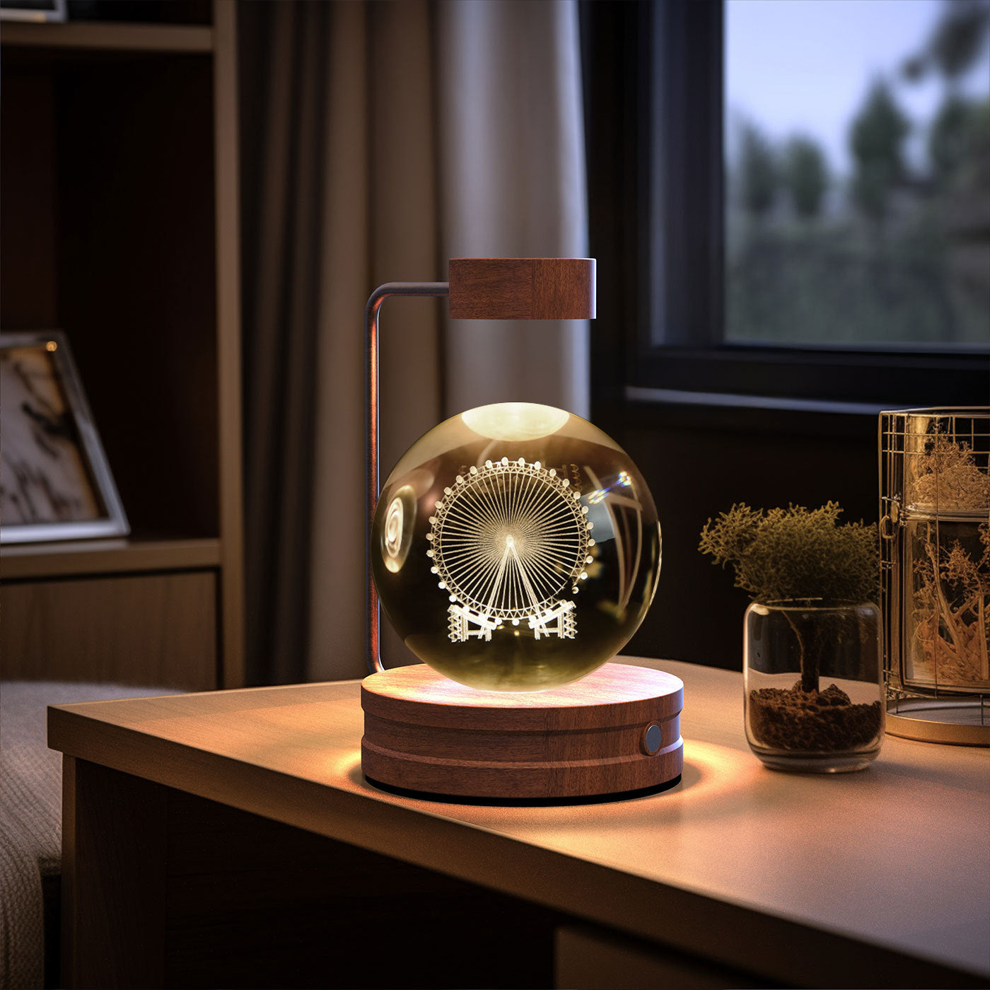 Crystal Ball Dinosaur Night Light – USB Powered
