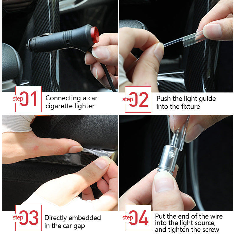 Car Fiber Optic Ambient Light – APP Rhythm Control