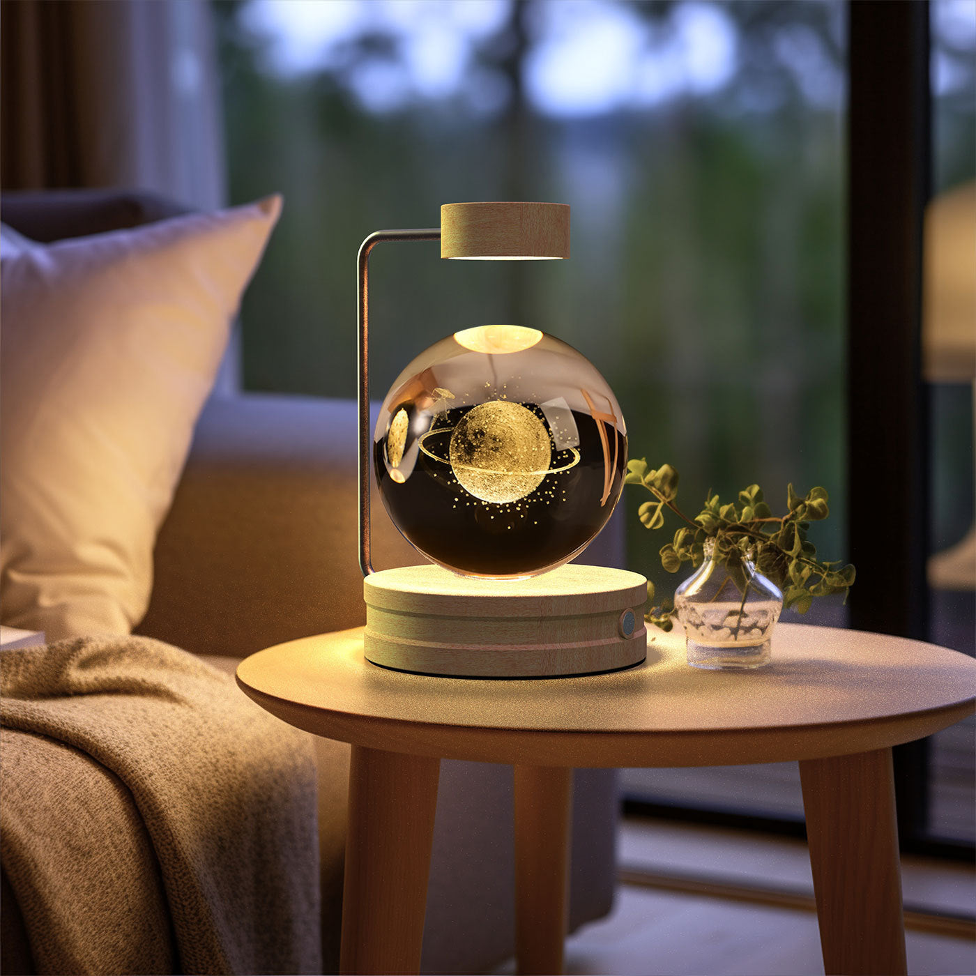 Crystal Ball Dinosaur Night Light – USB Powered