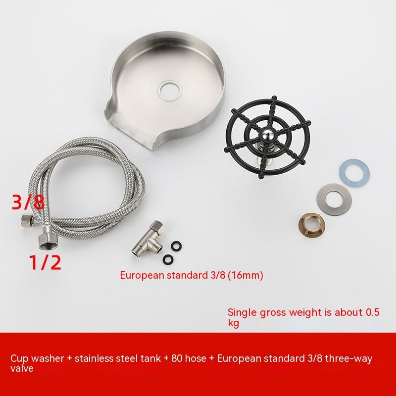 Bar Counter Cup Washer – High-Pressure Automatic Faucet Tool