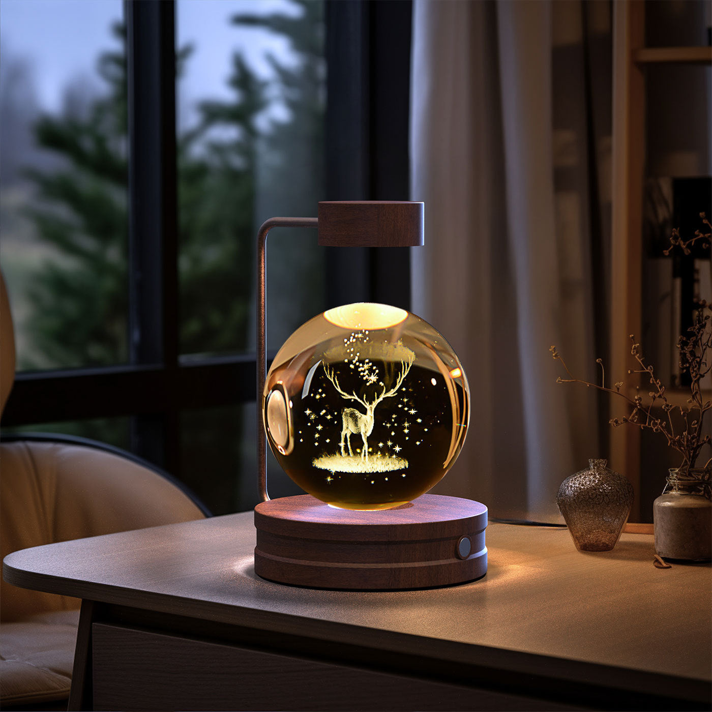Crystal Ball Dinosaur Night Light – USB Powered