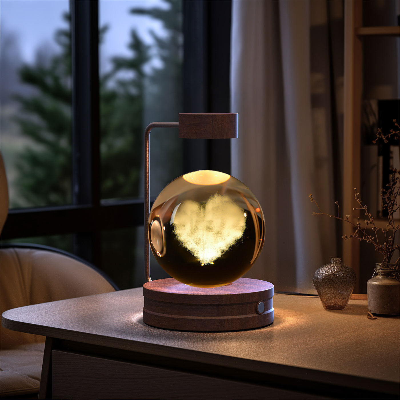 Crystal Ball Dinosaur Night Light – USB Powered