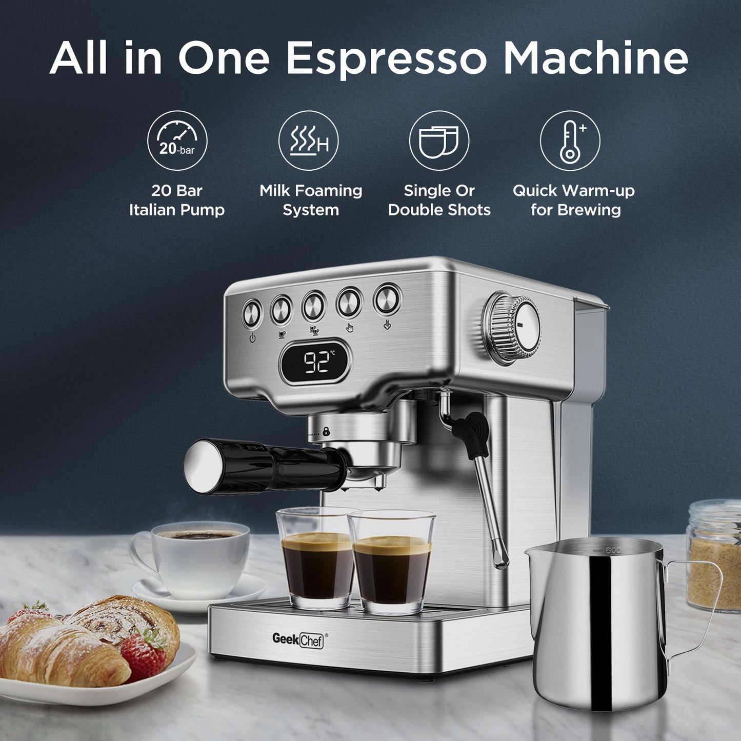 Geek Chef Barista Series Espresso Maker