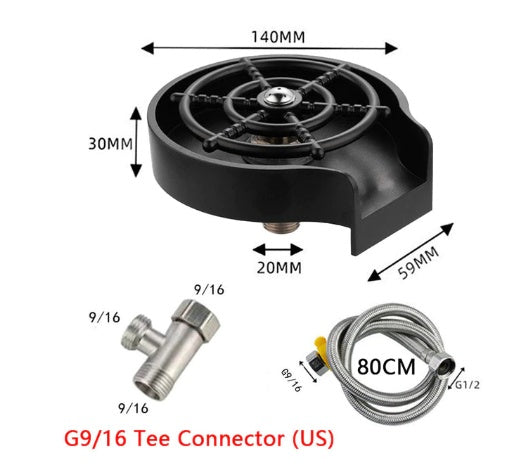 Bar Counter Cup Washer – High-Pressure Automatic Faucet Tool