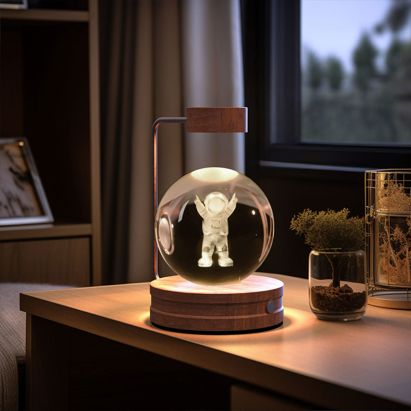 Crystal Ball Dinosaur Night Light – USB Powered