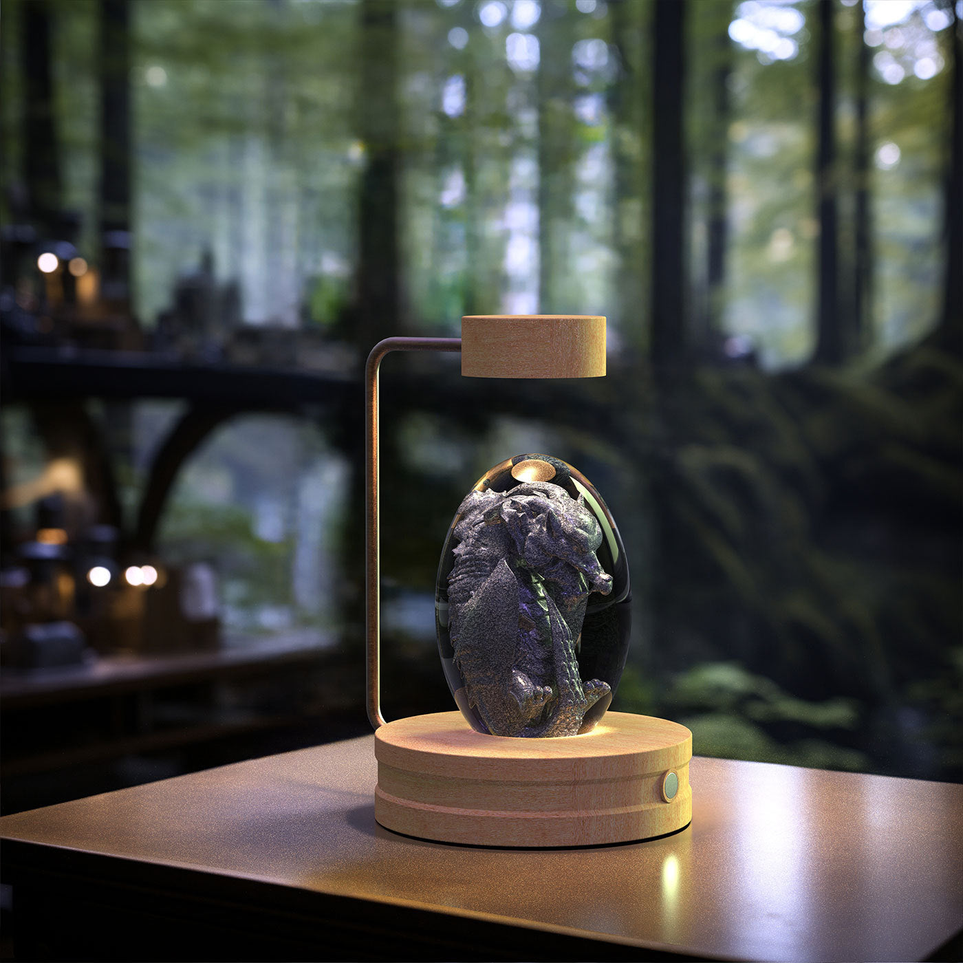 Crystal Ball Dinosaur Night Light – USB Powered