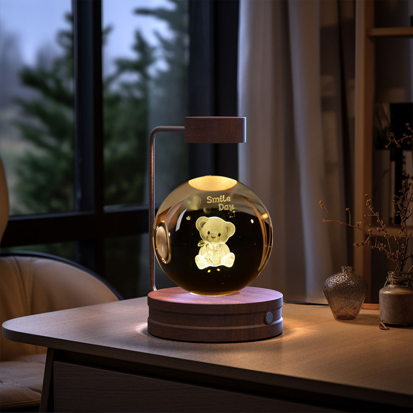 Crystal Ball Dinosaur Night Light – USB Powered