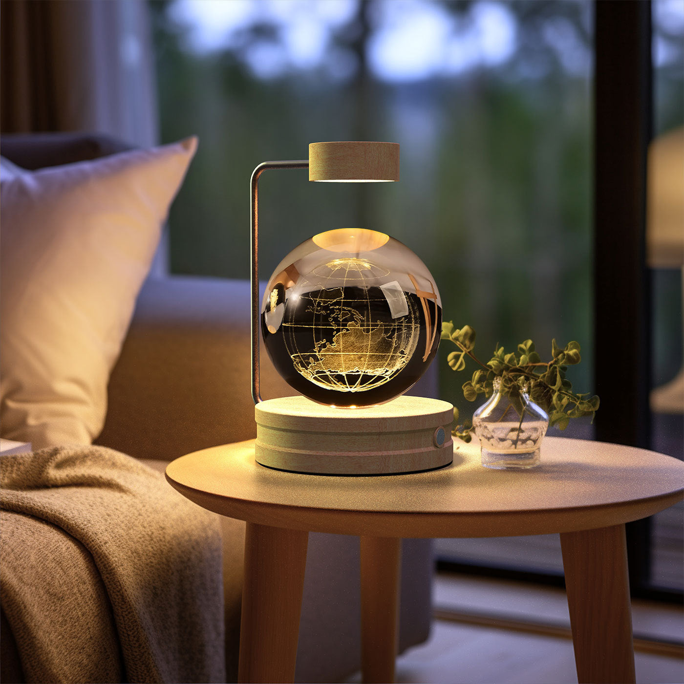 Crystal Ball Dinosaur Night Light – USB Powered