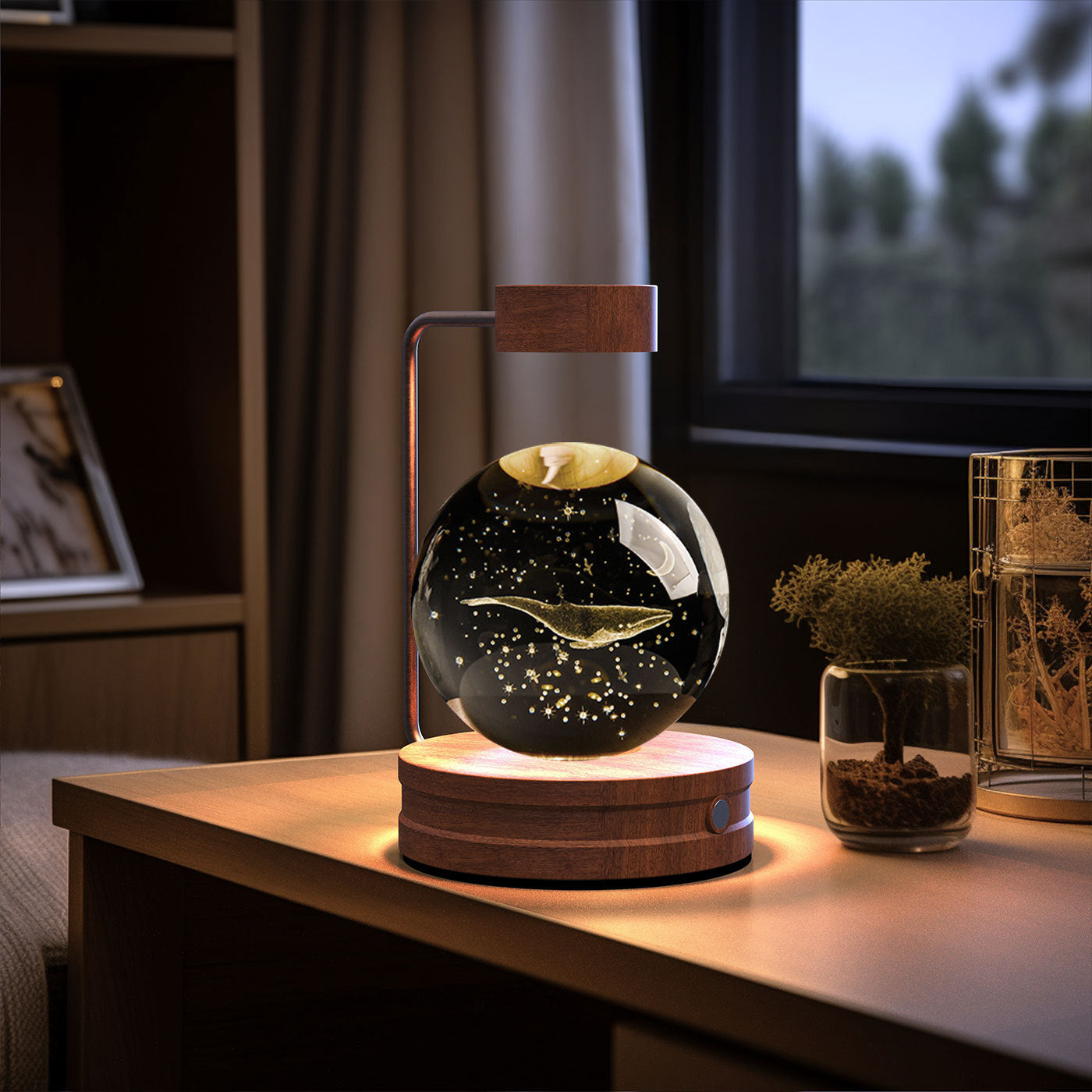 Crystal Ball Dinosaur Night Light – USB Powered