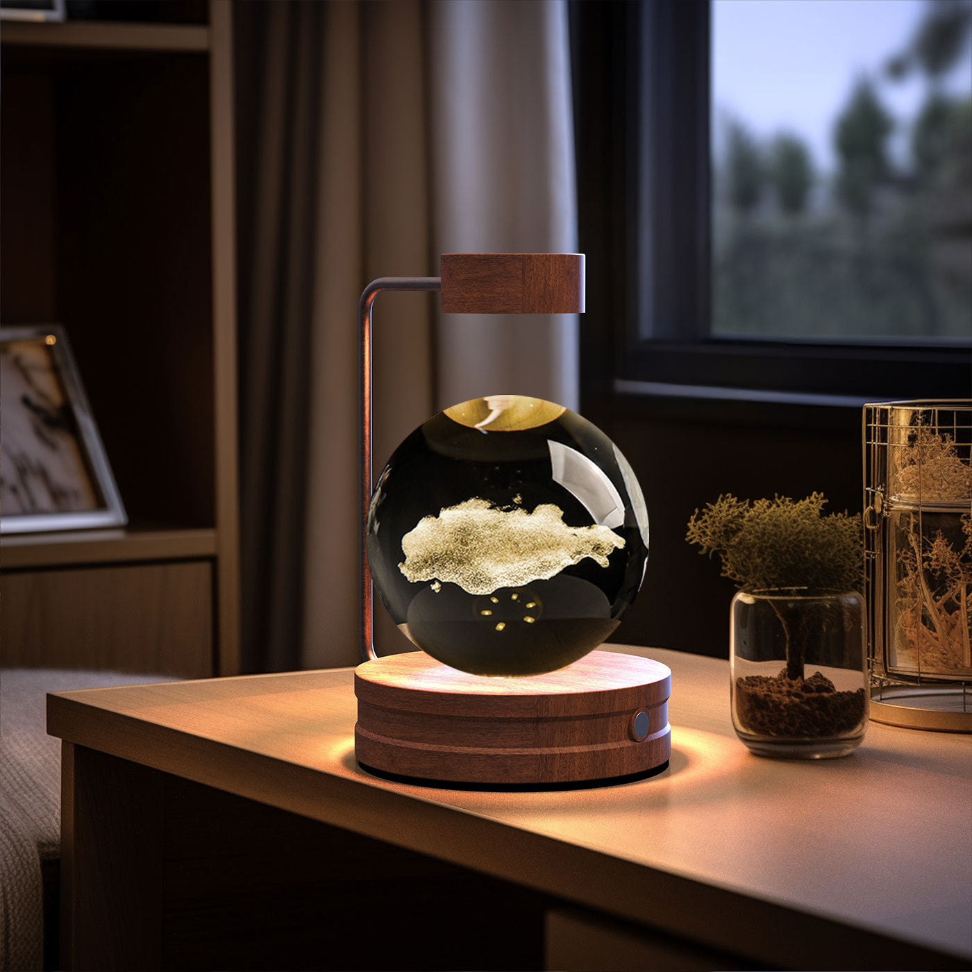 Crystal Ball Dinosaur Night Light – USB Powered