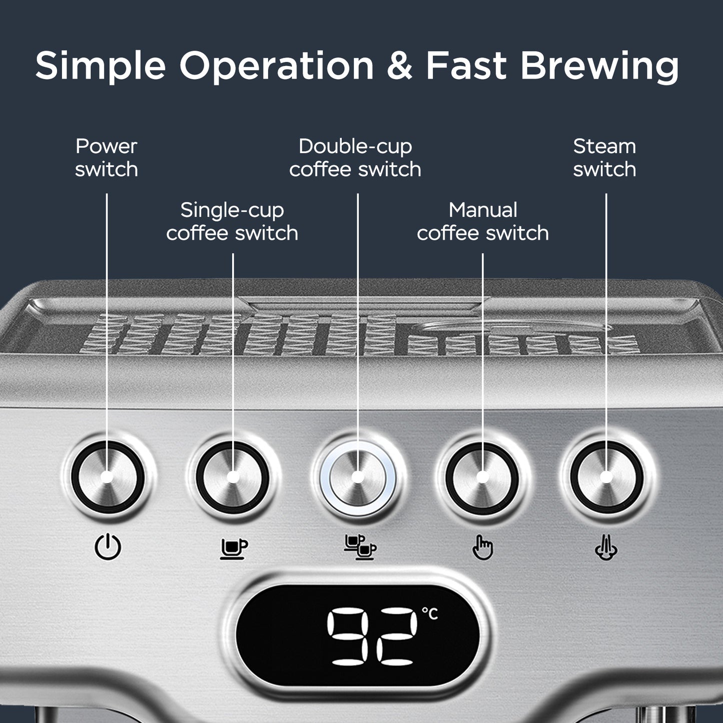 Geek Chef Barista Series Espresso Maker