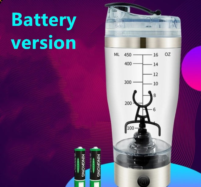 USB Rechargeable Electric Shaker Bottle – Protein & Coffee Mixer
