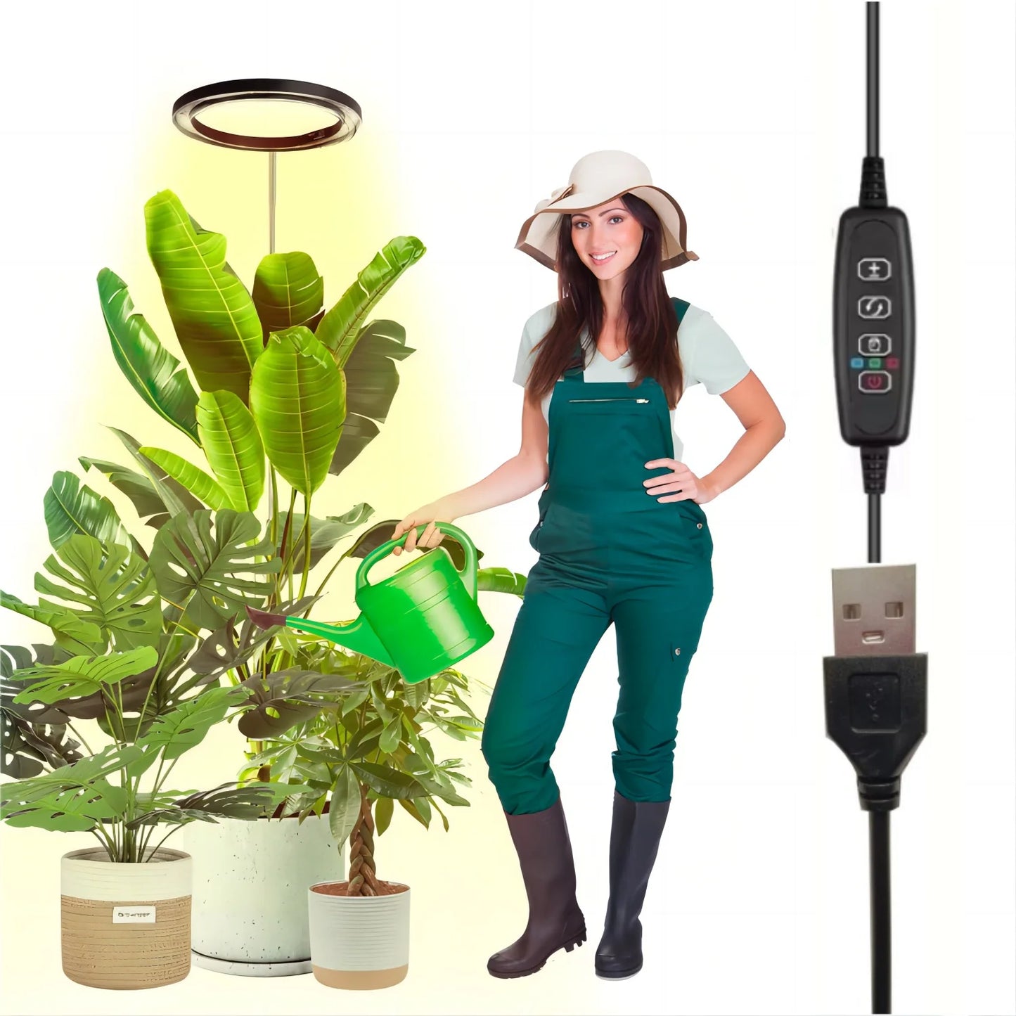 Adjustable LED Grow Light for Large Plants