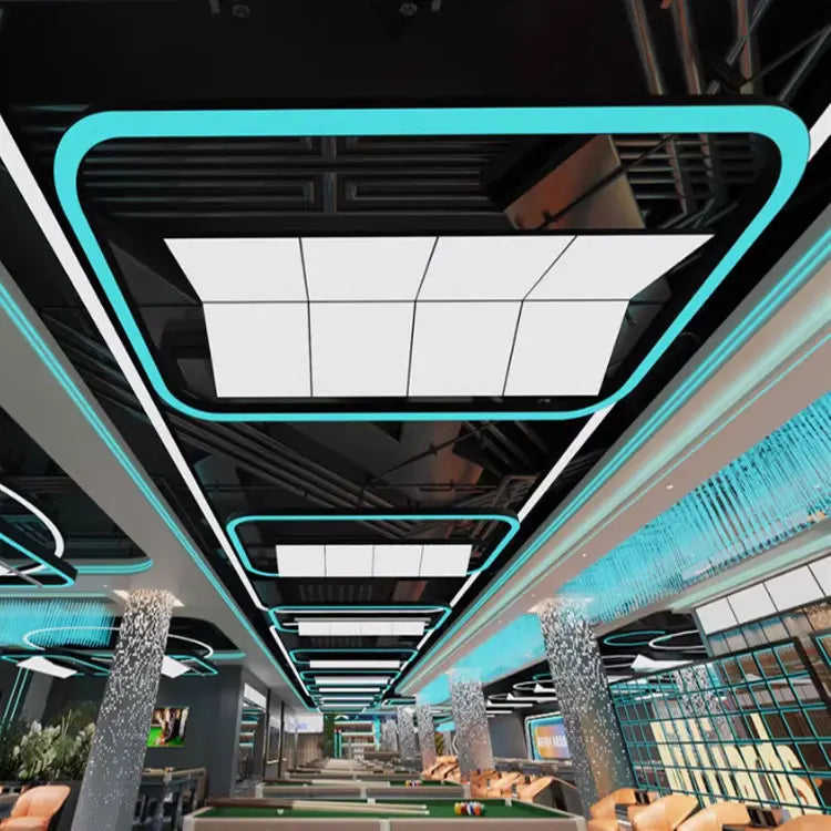 Customizable LED Billiard Pool Table Pendant Light – Rectangular Suspension Lamp