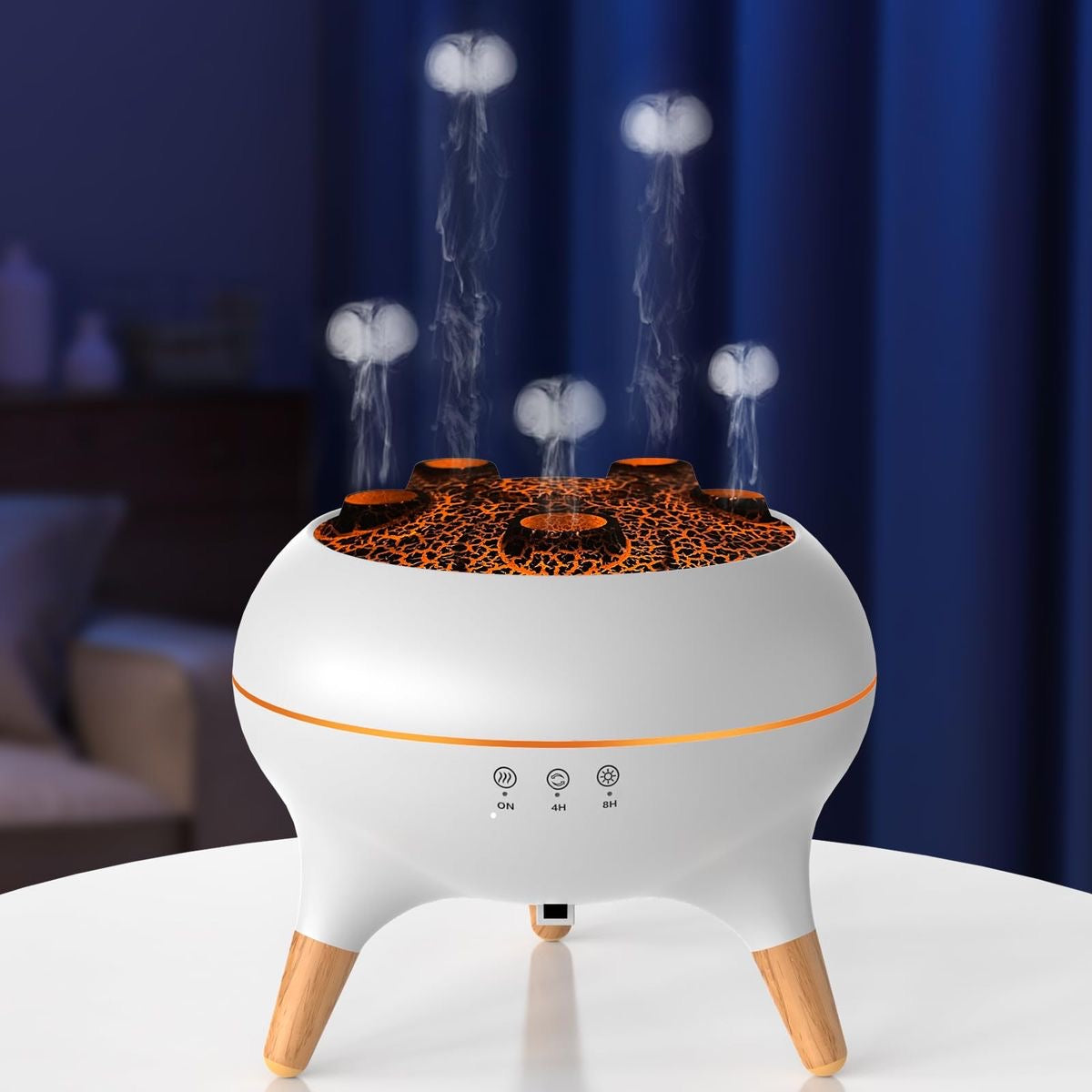 Jellyfish Ultrasonic Humidifier – Remote Aroma Diffuser
